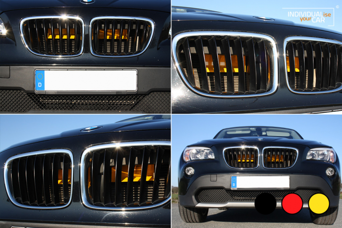 X1 E84 Air Scoops red black yellow